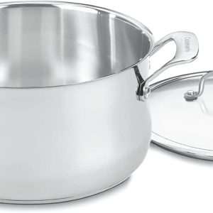 Cuisinart Contour Stainless 6-Quart Saucepot with Glass Cover