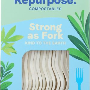 Repurpose 855995003068 Disposable Tableware, Off-White